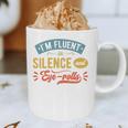 I'm Fluent In Silence And Eye-Rolls Introverts Premium Graphic Print Coffee Mug I'm Fluent In Silence And Eye-Rolls Introverts Premium Graphic Print Coffee Mug