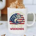 I'm Hooker On The Weekends Dirty Bass Dad Fishing Graphic Print Coffee Mug