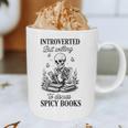 Introvert Read Spicy Books Lover Bookworm Skeleton Reading Graphic Print Coffee Mug Introvert Read Spicy Books Lover Bookworm Skeleton Reading Graphic Print Coffee Mug