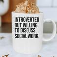 Introverted Caseworker Social Work Introvert Graphic Print Coffee Mug Introverted Caseworker Social Work Introvert Graphic Print Coffee Mug