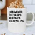 Introverted Underwriter Underwriting Introvert Graphic Print Coffee Mug Introverted Underwriter Underwriting Introvert Graphic Print Coffee Mug