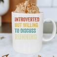 Introverted But Willing To Discuss Running Hobby Graphic Print Coffee Mug