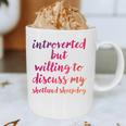 Introverted Willing To Discuss Shetland Sheepdog Introvert Graphic Print Coffee Mug Introverted Willing To Discuss Shetland Sheepdog Introvert Graphic Print Coffee Mug