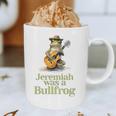 Jeremiah Was A Bullfrog A Classic Rock Nostalgia Trip Premium Tri-Blend Graphic Print Coffee Mug Jeremiah Was A Bullfrog A Classic Rock Nostalgia Trip Premium Tri-Blend Graphic Print Coffee Mug