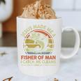 Jesus Made Fisher Man Christian Fishing Bass Fish Dad Graphic Print Coffee Mug