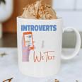 We Just Text Introvert For Quiet People Raglan Baseball Tee Graphic Print Coffee Mug We Just Text Introvert For Quiet People Raglan Baseball Tee Graphic Print Coffee Mug