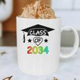 K -12th Grade Hand Prints Space Graduation Class Of 2034 Graphic Print Coffee Mug