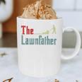 Lawn Mowing Lawnfather Dad Lawn Mower Gardening Graphic Print Coffee Mug