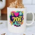 I Love The 70s Retro Cassette Roller Vinyl Nostalgia Vibes Premium Tri-Blend Graphic Print Coffee Mug