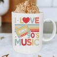 I Love 90's Music Retro Style Nostalgia Cassette 1990s Party Premium Tri-Blend Graphic Print Coffee Mug