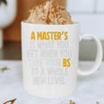 Master Degree When You Take Bs To New Level Graduation Premium Graphic Print Coffee Mug