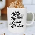 MSW Mom Graduation T-Shirt Social Worker Wife Mother Graphic Print Coffee Mug