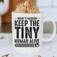 New Dad Est Keep Tiny Human Alive First Time Father's Day Graphic Print Coffee Mug New Dad Est Keep Tiny Human Alive First Time Father's Day Graphic Print Coffee Mug