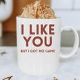 I Like You But Got No Game Introvert Minimalist Joke Graphic Print Coffee Mug