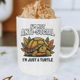 Not Anti Social Im Just A Turtle Sarcastic Introvert Humor Premium Tri-Blend Graphic Print Coffee Mug
