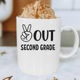 Peace Out Second Grade Last Day Of School Graduation Kids Graphic Print Coffee Mug