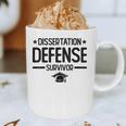 PhD Graduation Dissertation Defense Survivor PhD Graphic Print Coffee Mug