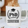 PHD Survivor T-Shirt Graduation Student Teacher For Men Women Kids Graphic Print Coffee Mug