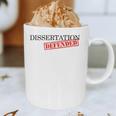 PhD Thesis Defense Graphic Doctoral Graduation Graphic Print Coffee Mug