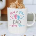 Pink Or Blue Dad Loves You Gender Reveal Graphic Print Coffee Mug