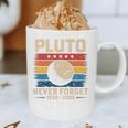 Pluto Never Forget Space Nostalgia Astronomy Humor Graphic Print Coffee Mug