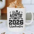Proud Auntie Of Two 2026 Graduates Graduation Graphic Print Coffee Mug