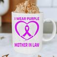 Purple In Memory Of Mother In Law Alzheimers Dementia Heart Graphic Print Coffee Mug Purple In Memory Of Mother In Law Alzheimers Dementia Heart Graphic Print Coffee Mug