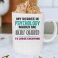 Qualified Psychologist PhD PsyD Shirt Graduation Graphic Print Coffee Mug