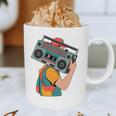 Retro 90s Boombox Nostalgia Party For Music Lovers Men Women Graphic Print Coffee Mug