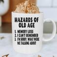Senior Citizen Memory Loss Joke Hazards Of Old Age Graphic Print Coffee Mug Senior Citizen Memory Loss Joke Hazards Of Old Age Graphic Print Coffee Mug