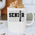 Senior Class Of 2026 Varsity Text Graduation Graphic Print Coffee Mug