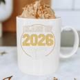 Senior Dad Class Of 2026 Purple Retro Vintage Graduation Graphic Print Coffee Mug