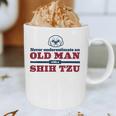 Shih Tzu Dad Shirt Never Underestimate An Old Man Gift Tee Graphic Print Coffee Mug