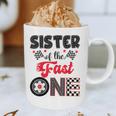 Sister Of The Fast One Car Racing Dad 1St Birthday Boy Graphic Print Coffee Mug Sister Of The Fast One Car Racing Dad 1St Birthday Boy Graphic Print Coffee Mug
