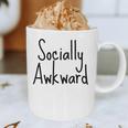 Socially Awkward Introvert Anxious Social Awkwardness Graphic Print Coffee Mug Socially Awkward Introvert Anxious Social Awkwardness Graphic Print Coffee Mug