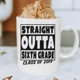 Straight Outta Sixth Grade Class Of 2019 Graduation Graphic Print Coffee Mug