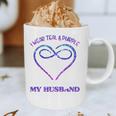 Suicide Prevention Shirt Teal & Purple In Memory Of Husband Graphic Print Coffee Mug
