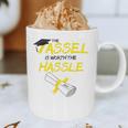 Tassel Worth The Hassle 2018 Graduation Quote Ylw Graphic Print Coffee Mug