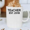 Teacher Graduation Teacher Est 2018 Tee Him Her Graphic Print Coffee Mug