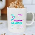 Teal & Purple In Memory Of My Grandpa Suicide Prevention Raglan Baseball Tee Graphic Print Coffee Mug