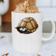 Timid Turtle Cute Introvert Misanthropic Antisocial Graphic Print Coffee Mug
