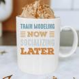 Train Modeling Now Minimal Socializing Introvert Vintage Graphic Print Coffee Mug Train Modeling Now Minimal Socializing Introvert Vintage Graphic Print Coffee Mug