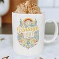 Vintage 1981 Retro Badge Nostalgia Eighties Compass Skull Premium Tri-Blend Graphic Print Coffee Mug
