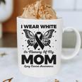 I Wear In Memory Of My Mom Butterfly Lung Cancer Graphic Print Coffee Mug