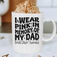 I Wear Pink In Memory Of My Dad Breast Cancer Awareness Graphic Print Coffee Mug I Wear Pink In Memory Of My Dad Breast Cancer Awareness Graphic Print Coffee Mug