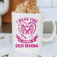 I Wear Pink In Memory Of Great Grandma Breast Cancer Graphic Graphic Print Coffee Mug