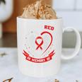 I Wear Red In Memory Of Friend Heart Disease Awareness Month Premium Graphic Print Coffee Mug
