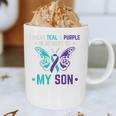 I Wear Teal Purple In Memory Of My Son Suicide Awareness Premium Tri-Blend Graphic Print Coffee Mug I Wear Teal Purple In Memory Of My Son Suicide Awareness Premium Tri-Blend Graphic Print Coffee Mug