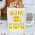 Wow Daughter Graduated Mom Dad Of A Senior Graduation Graphic Print Coffee Mug
