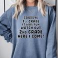 1st First Grade Graduation Tshirt Moving On To 2nd Grade Comfort Colors Sweatshirt Blue Jean